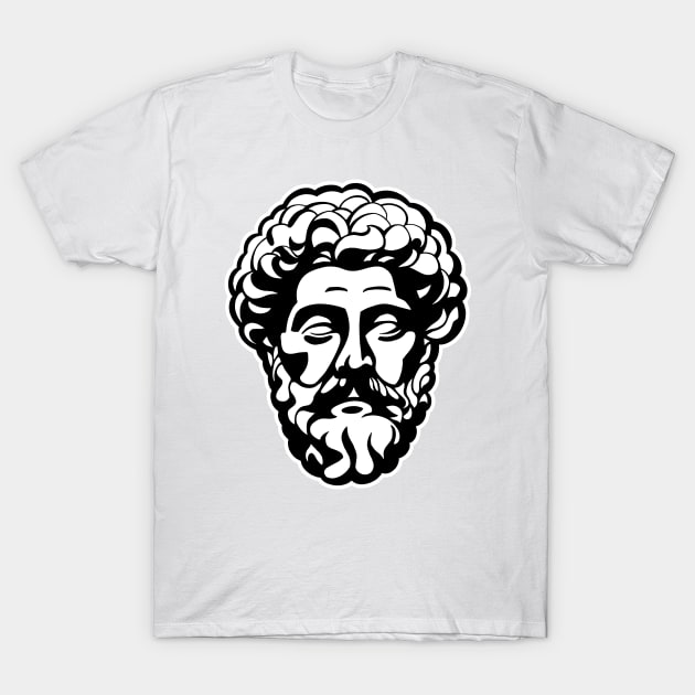 Marcus Aurelius Portrait T-Shirt by HalpinDesign